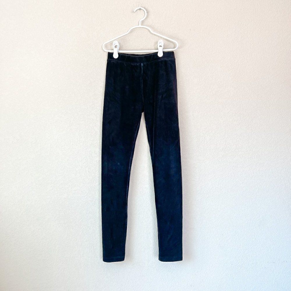 Crewcuts Black Ribbed Corduroy Leggings, Size 14